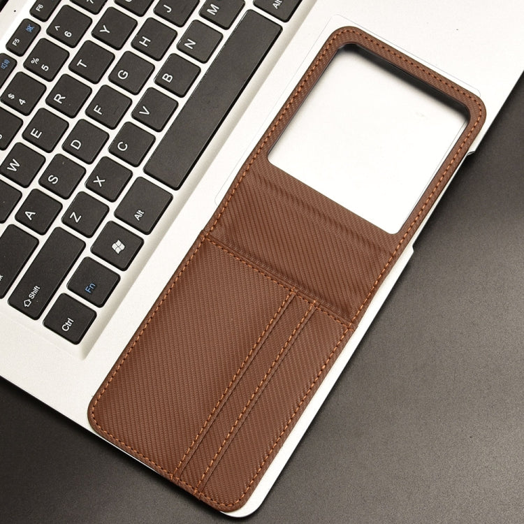 For Motorola Moto Razr 50 Card Slot PU Leather PC Phone Case