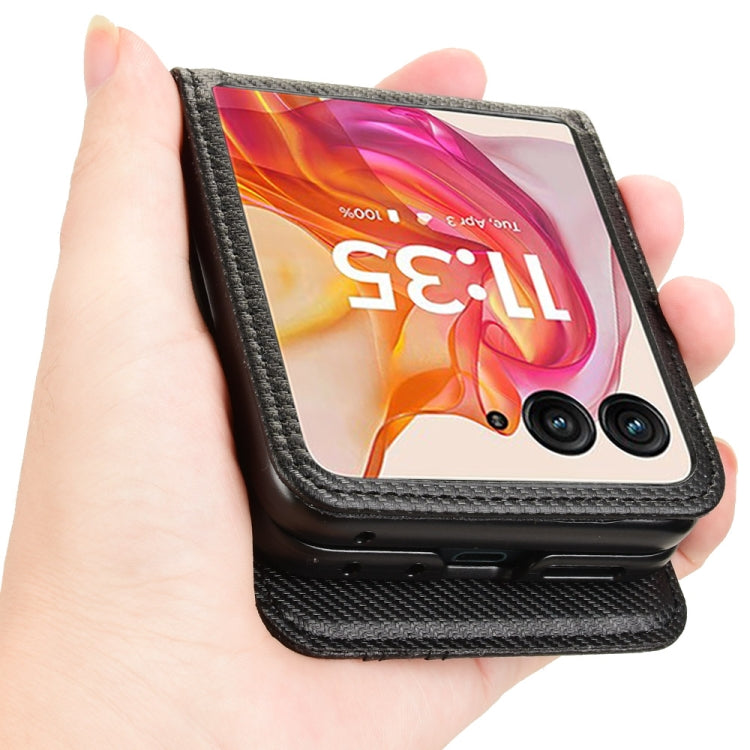 For Motorola Moto Razr 50 Ultra Card Slot PU Leather PC Phone Case