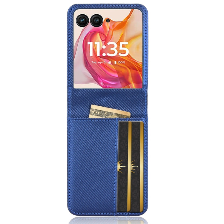 For Motorola Moto Razr 50 Ultra Card Slot PU Leather PC Phone Case