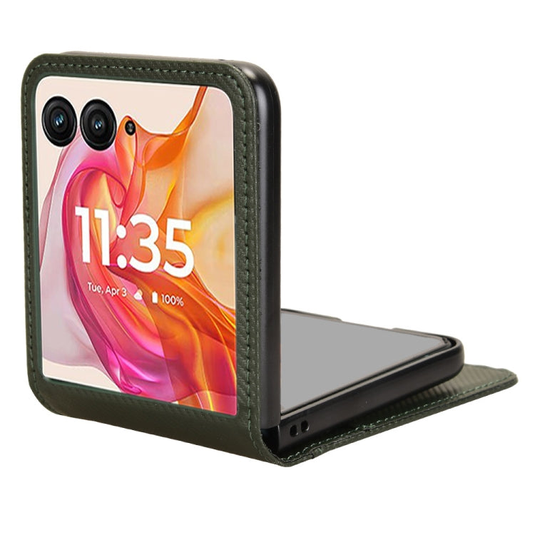 For Motorola Moto Razr 50 Ultra Card Slot PU Leather PC Phone Case