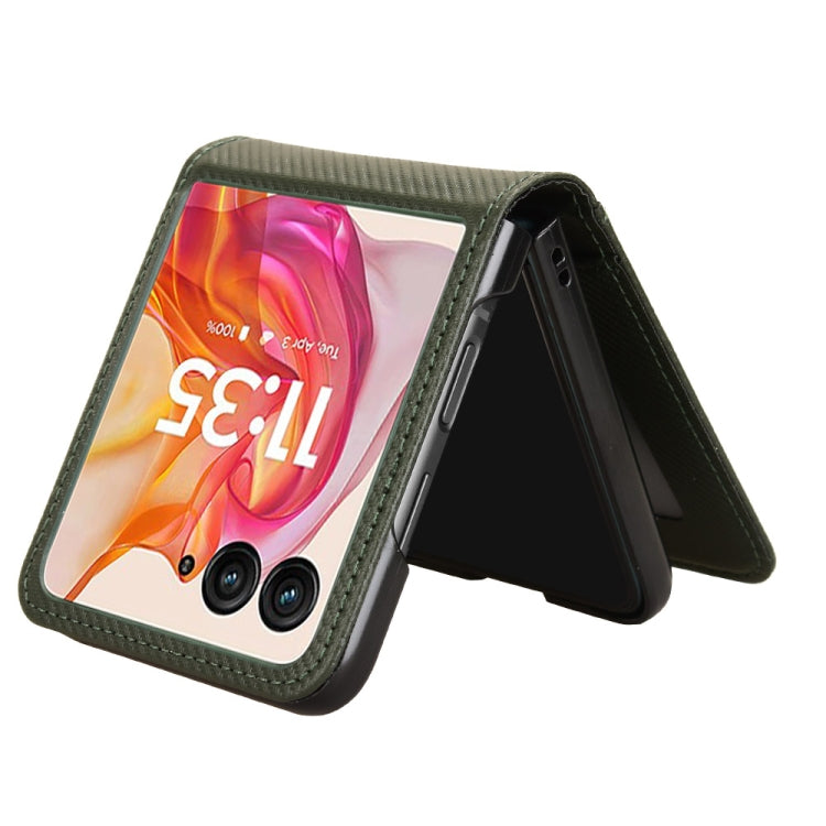 For Motorola Moto Razr 50 Ultra Card Slot PU Leather PC Phone Case