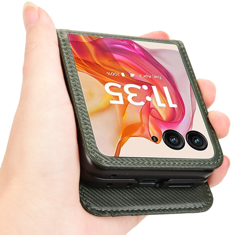 For Motorola Moto Razr 50 Ultra Card Slot PU Leather PC Phone Case