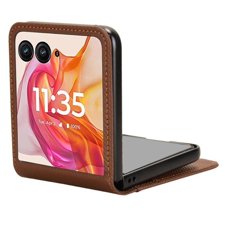 For Motorola Moto Razr 50 Ultra Card Slot PU Leather PC Phone Case