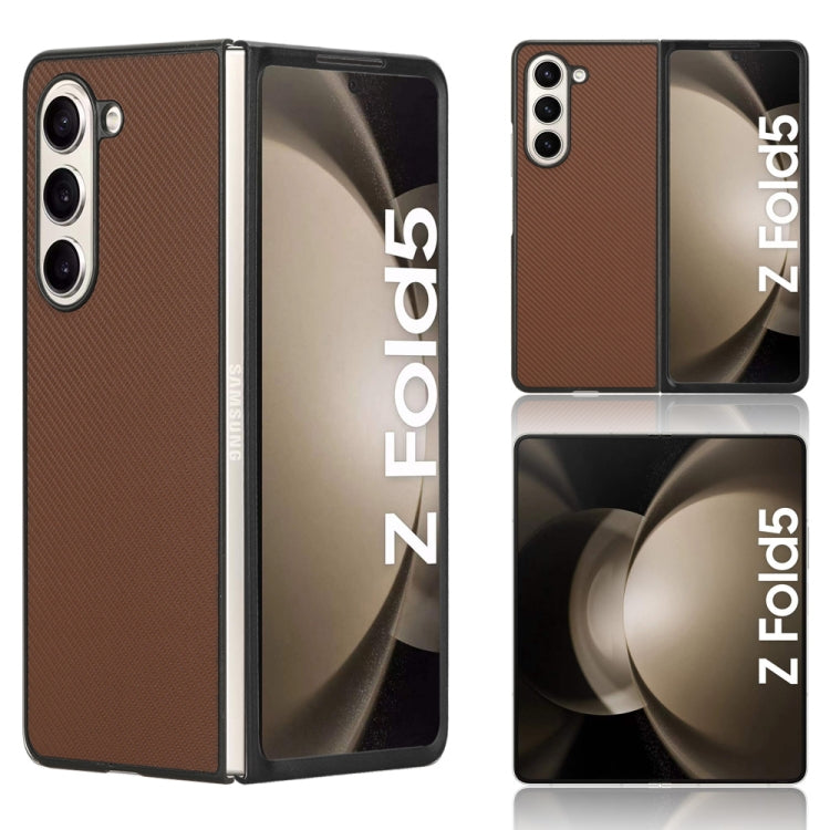 For Samsung Galaxy Z Fold5 PU Leather PC Phone Case