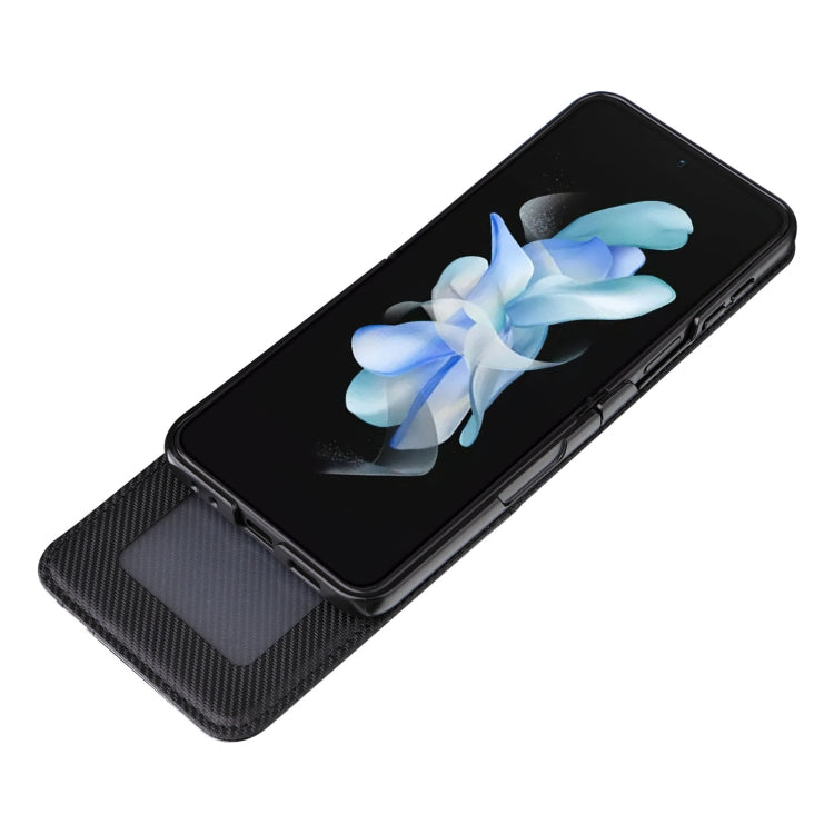 For Samsung Galaxy Z Flip5 Card Slot PU Leather PC Phone Case