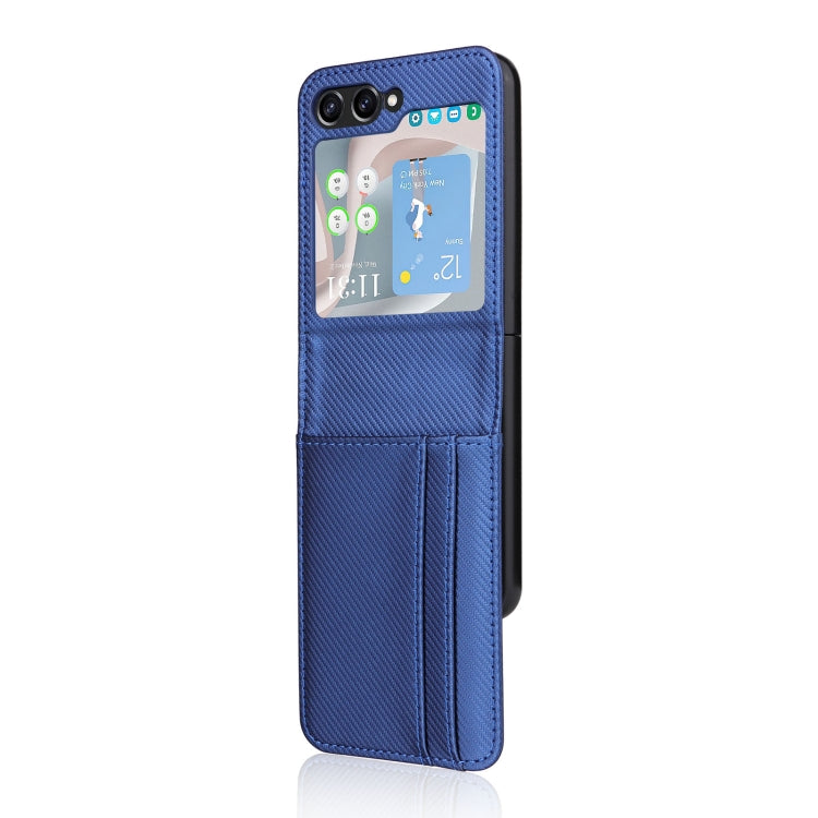 For Samsung Galaxy Z Flip5 Card Slot PU Leather PC Phone Case