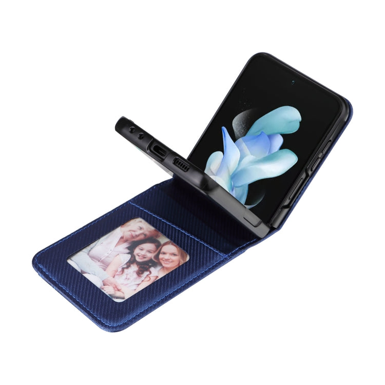 For Samsung Galaxy Z Flip5 Card Slot PU Leather PC Phone Case