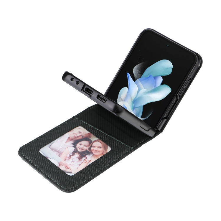 For Samsung Galaxy Z Flip5 Card Slot PU Leather PC Phone Case