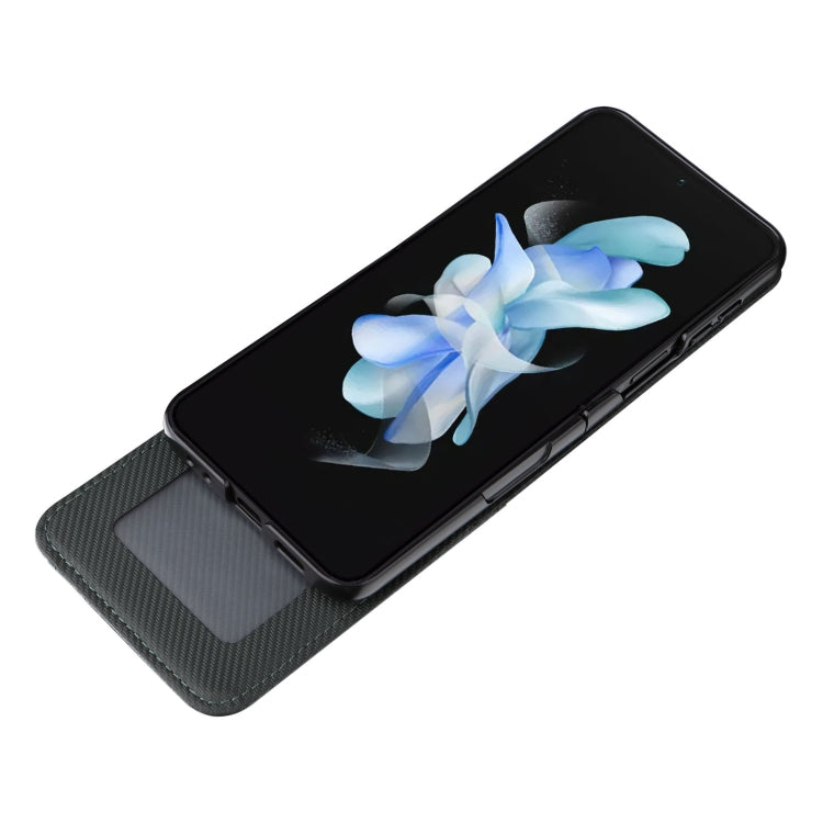 For Samsung Galaxy Z Flip5 Card Slot PU Leather PC Phone Case