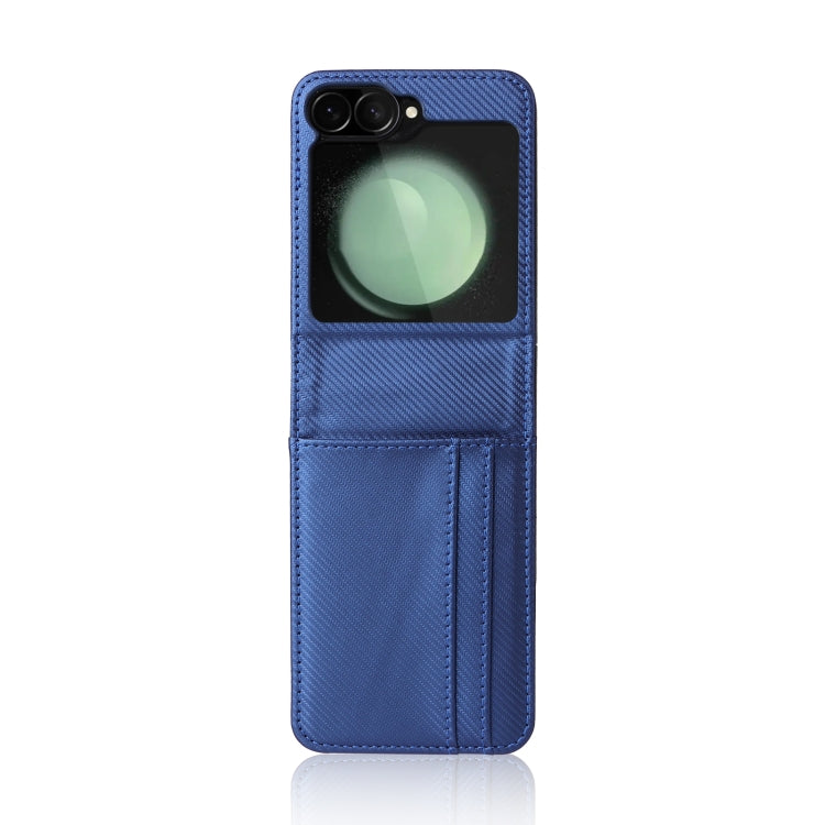 For Samsung Galaxy Z Flip7 FE / Z Flip6 Card Slot PU Leather PC Phone Case