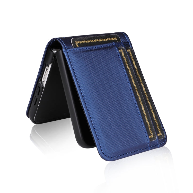 For Samsung Galaxy Z Flip7 FE / Z Flip6 Card Slot PU Leather PC Phone Case