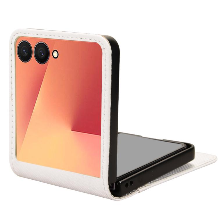For Samsung Galaxy Z Flip7 Card Slot PU Leather PC Phone Case
