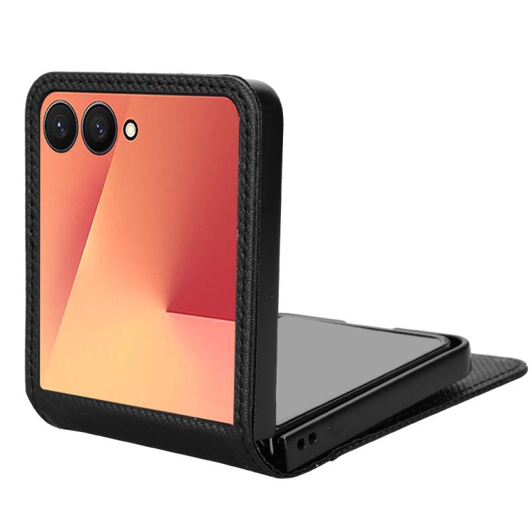 For Samsung Galaxy Z Flip7 Card Slot PU Leather PC Phone Case