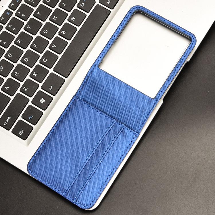 For Samsung Galaxy Z Flip7 Card Slot PU Leather PC Phone Case