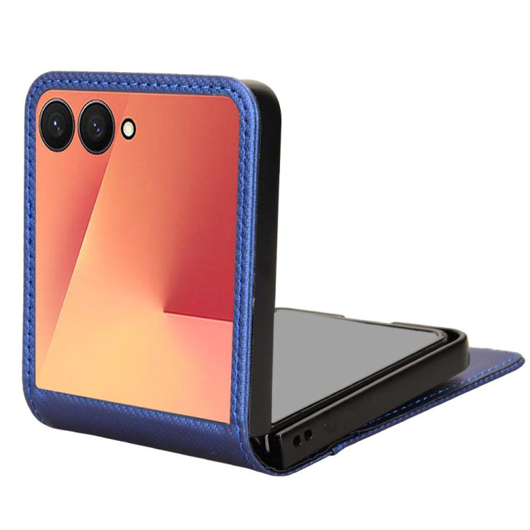 For Samsung Galaxy Z Flip7 Card Slot PU Leather PC Phone Case