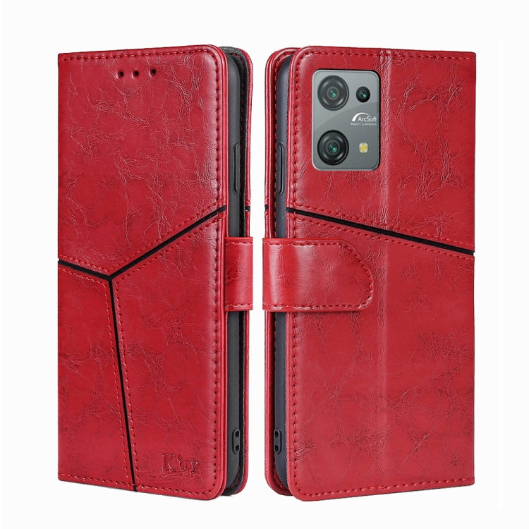 For Blackview Oscal C30 Geometric Stitching Leather Phone Case