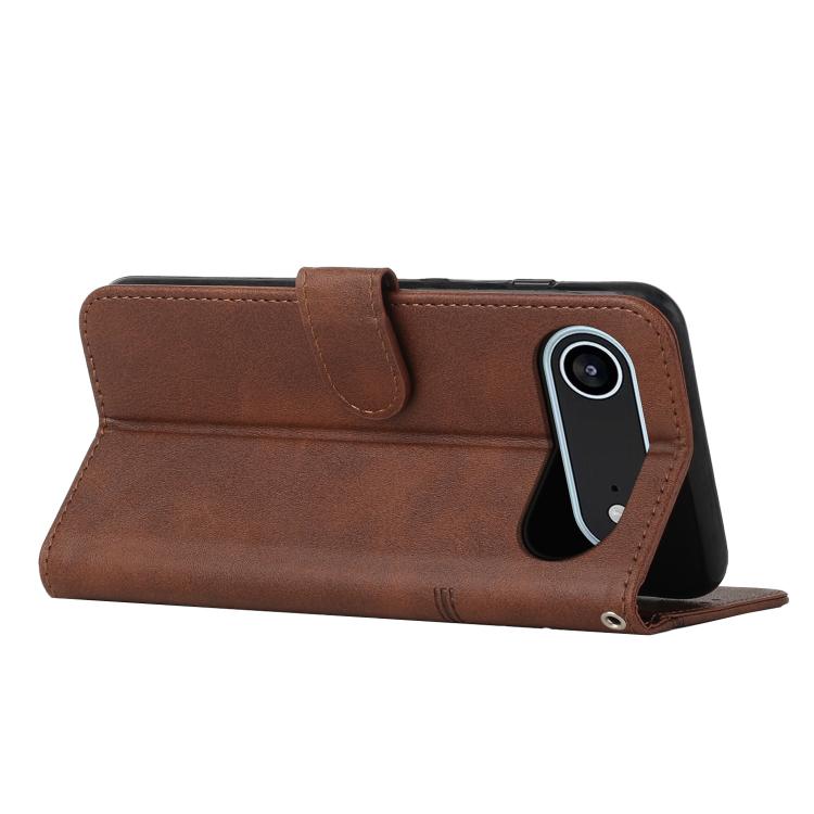 For iPhone Air Stitching Calf Texture Buckle Leather Phone Case