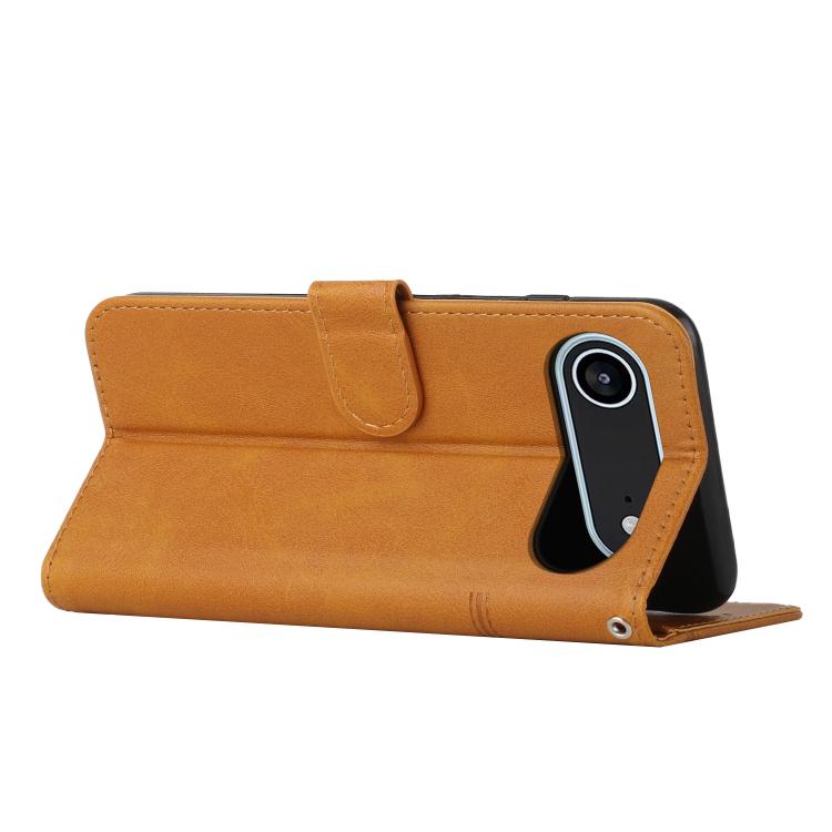 For iPhone Air Stitching Calf Texture Buckle Leather Phone Case