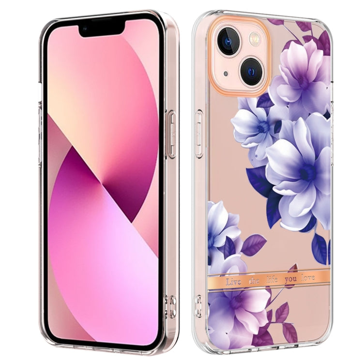 For iPhone 15 Plus Flowers and Plants Series IMD TPU Phone Case