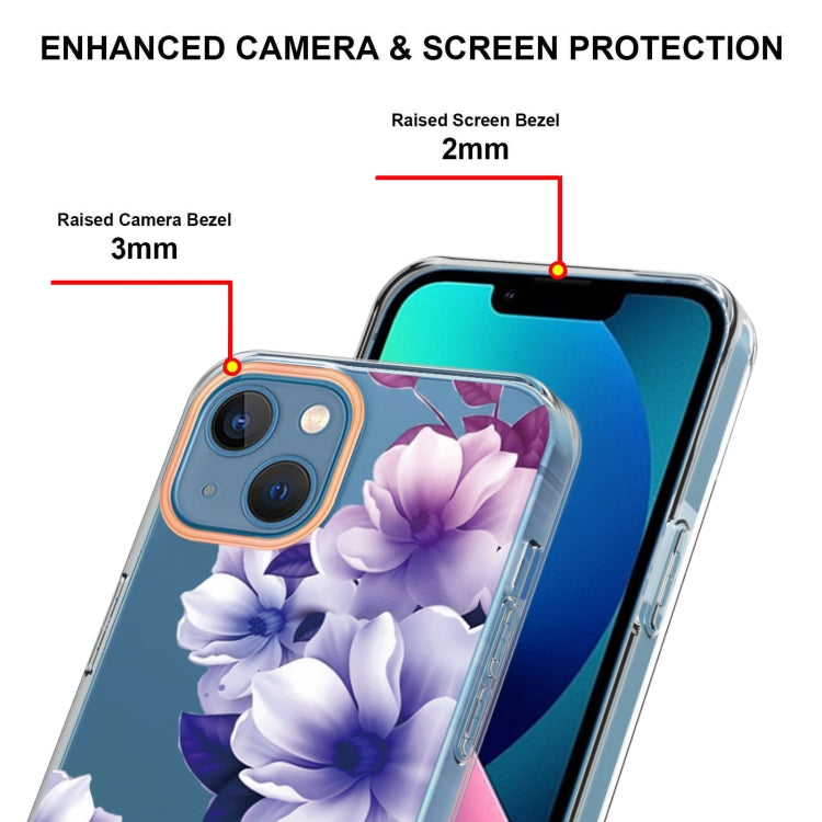 For iPhone 15 Plus Flowers and Plants Series IMD TPU Phone Case