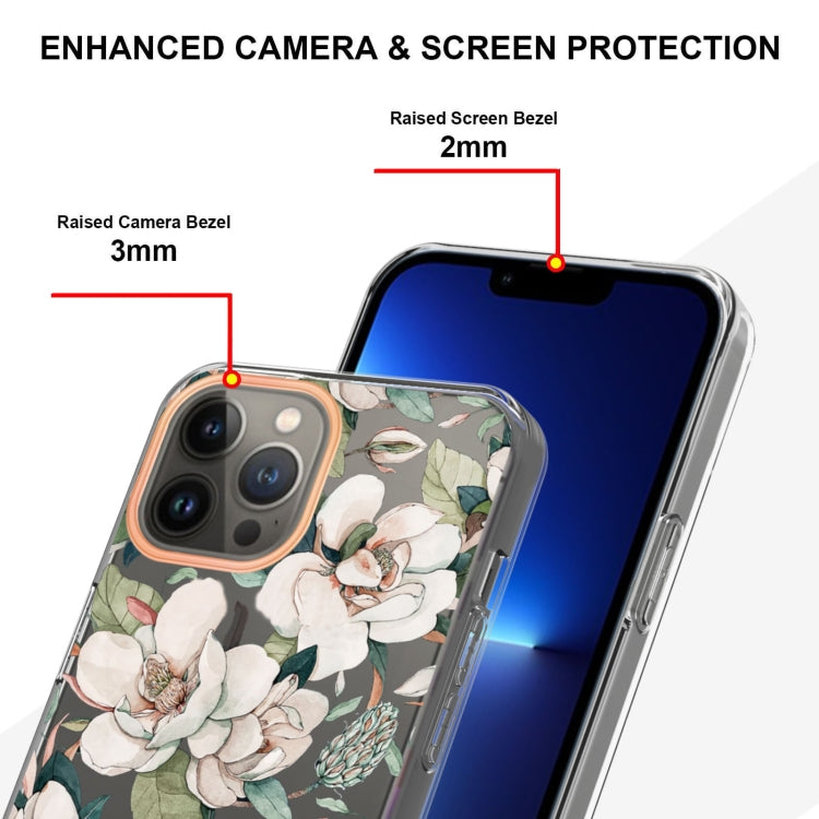 For iPhone 15 Pro Flowers and Plants Series IMD TPU Phone Case