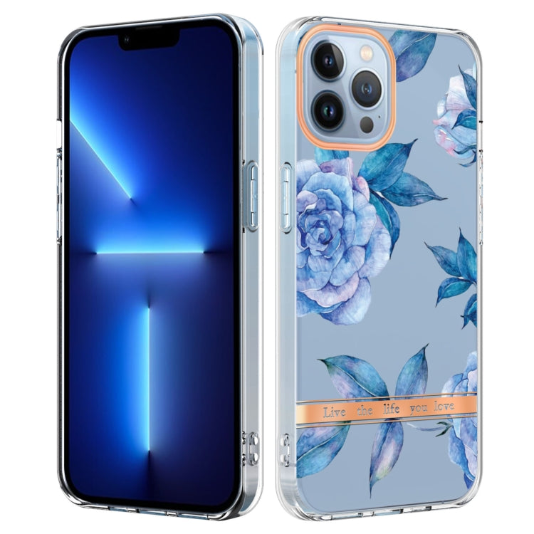 For iPhone 15 Pro Flowers and Plants Series IMD TPU Phone Case