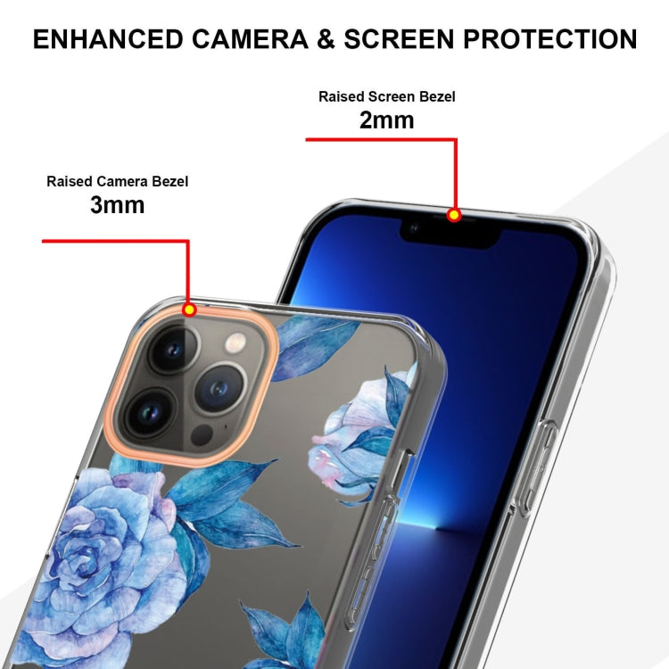 For iPhone 15 Pro Flowers and Plants Series IMD TPU Phone Case