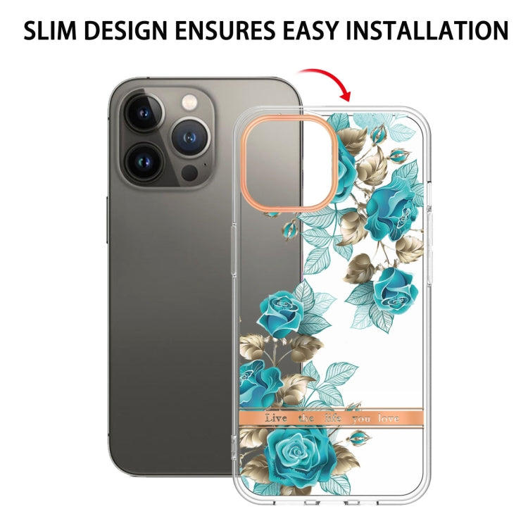 For iPhone 15 Pro Max Flowers and Plants Series IMD TPU Phone Case