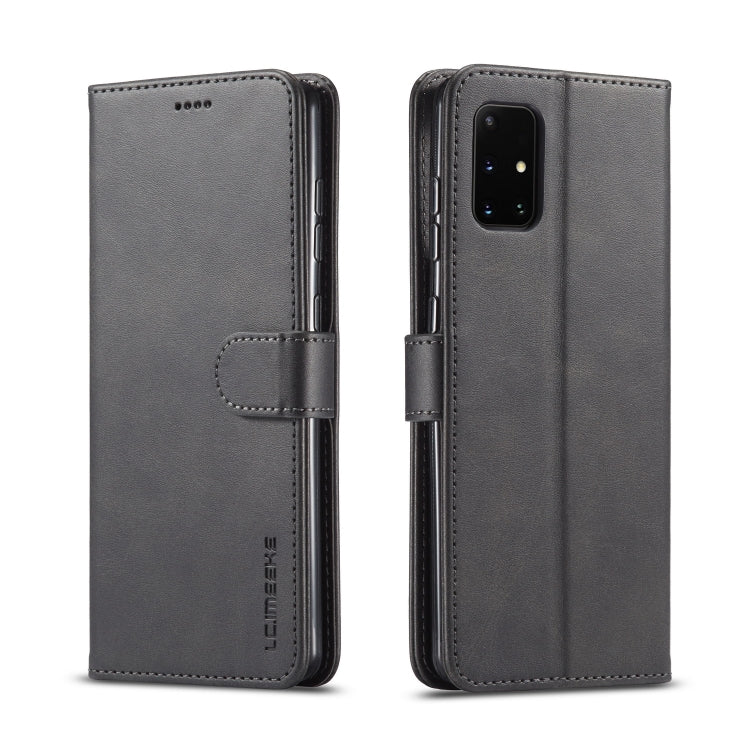 For Samsung Galaxy A71 5G LC.IMEEKE Calf Texture Horizontal Flip Leather Case, with Holder & Card Slots & Wallet & Photo Frame