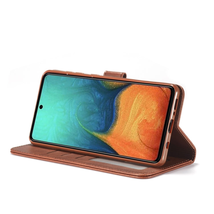 For Samsung Galaxy A71 5G LC.IMEEKE Calf Texture Horizontal Flip Leather Case, with Holder & Card Slots & Wallet & Photo Frame