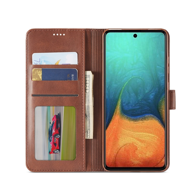 For Samsung Galaxy A71 5G LC.IMEEKE Calf Texture Horizontal Flip Leather Case, with Holder & Card Slots & Wallet & Photo Frame