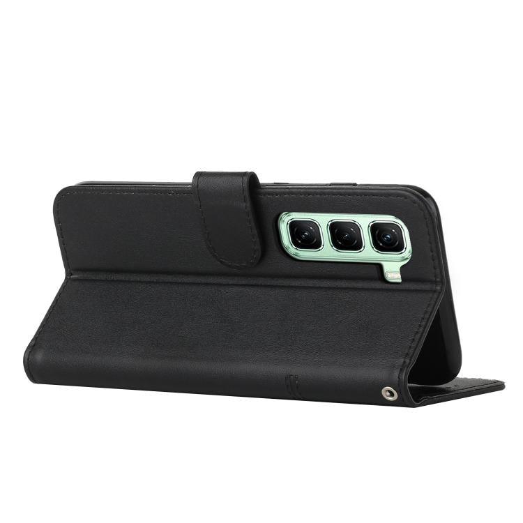 For Infinix Hot 70 5G Stitching Calf Texture Buckle Leather Phone Case