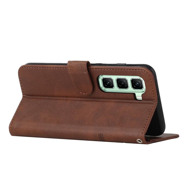 For Infinix Hot 70 5G Stitching Calf Texture Buckle Leather Phone Case