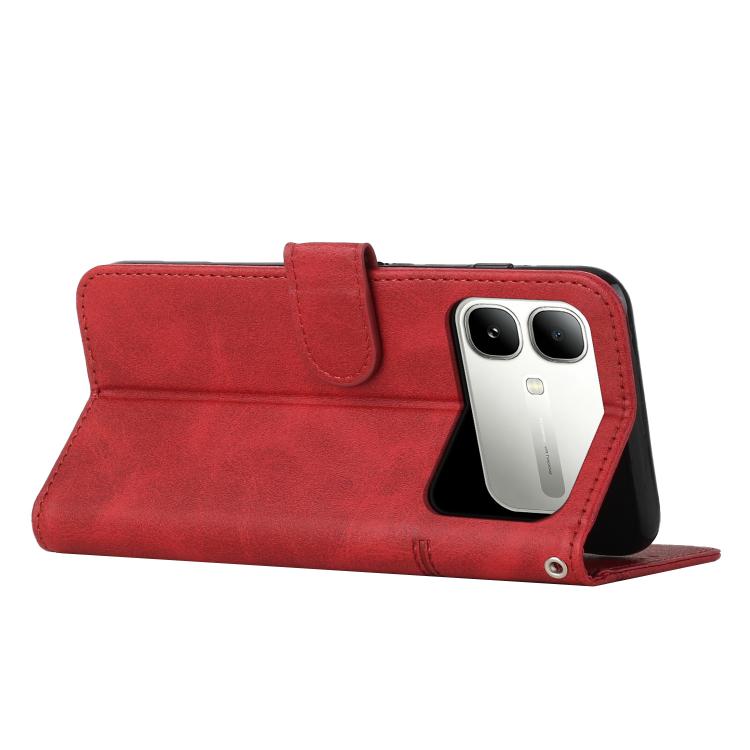 For Infinix Smart 20 4G Stitching Calf Texture Buckle Leather Phone Case