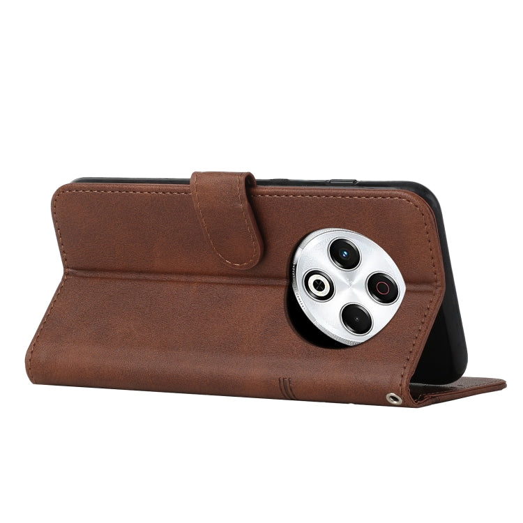 For Tecno Spark 30 4G Stitching Calf Texture Buckle Leather Phone Case