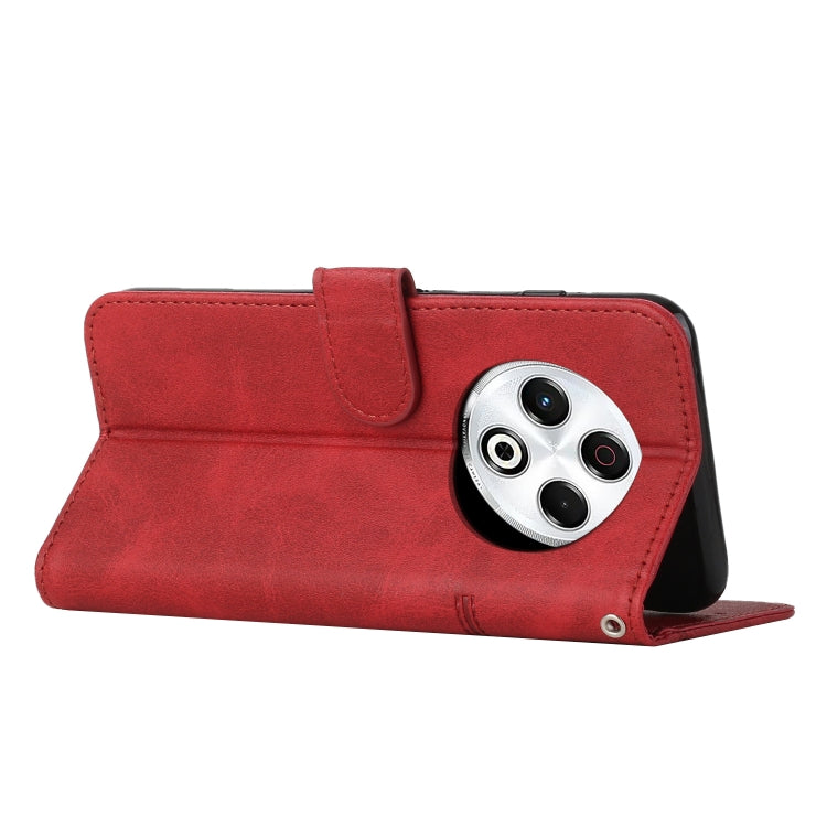 For Tecno Spark 30 4G Stitching Calf Texture Buckle Leather Phone Case