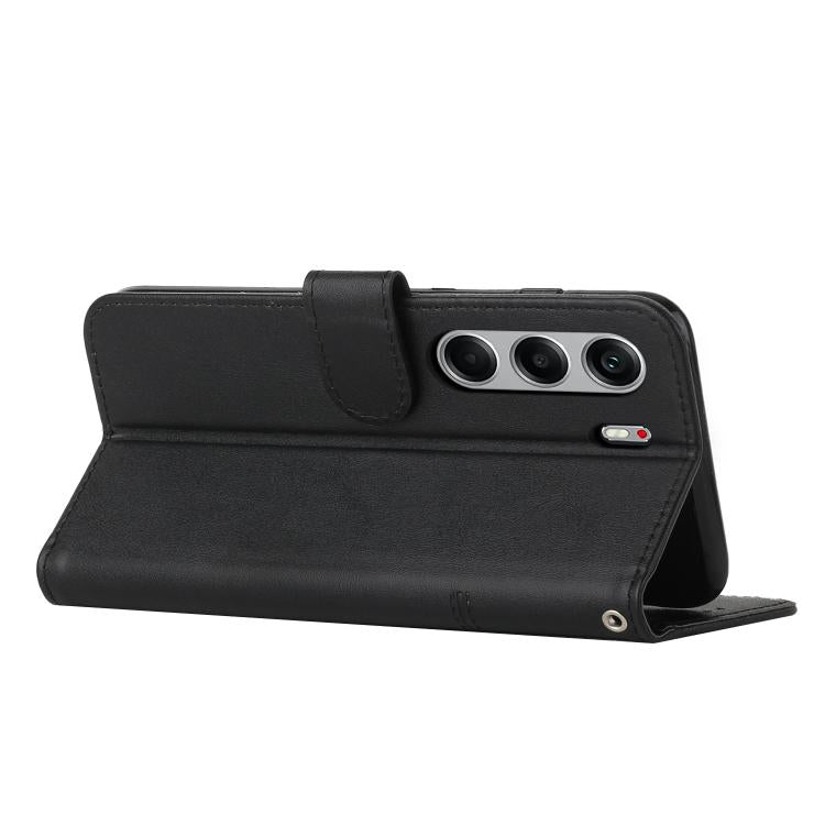 For Tecno Camon 40 4G Stitching Calf Texture Buckle Leather Phone Case