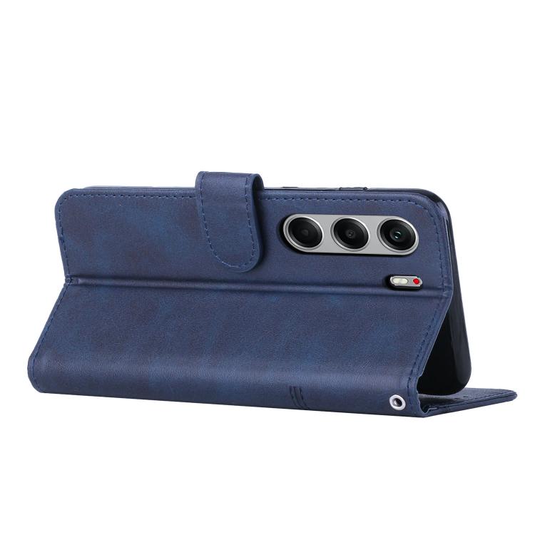 For Tecno Camon 40 4G Stitching Calf Texture Buckle Leather Phone Case