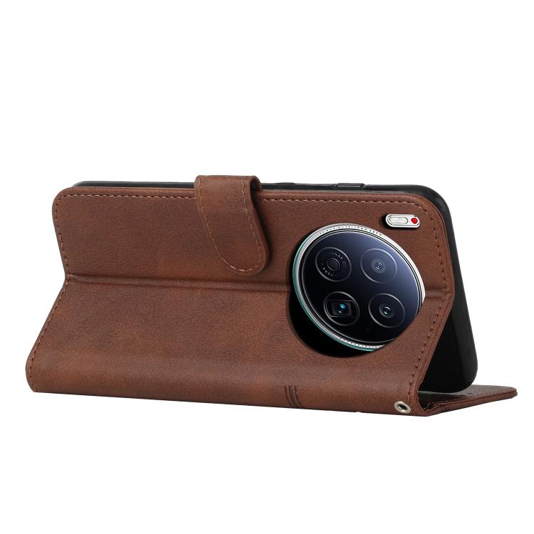 For Tecno Camon 40 Premier Stitching Calf Texture Buckle Leather Phone Case
