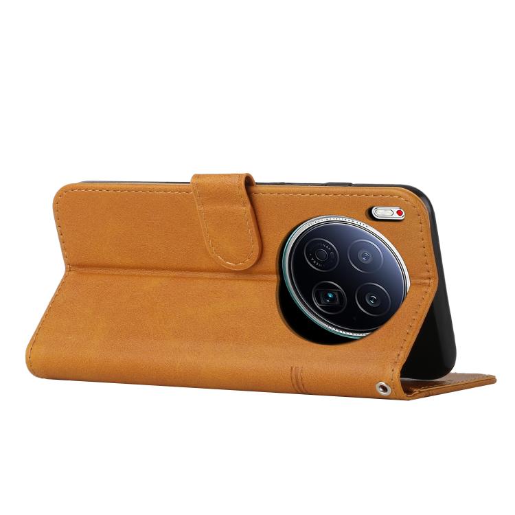 For Tecno Camon 40 Premier Stitching Calf Texture Buckle Leather Phone Case