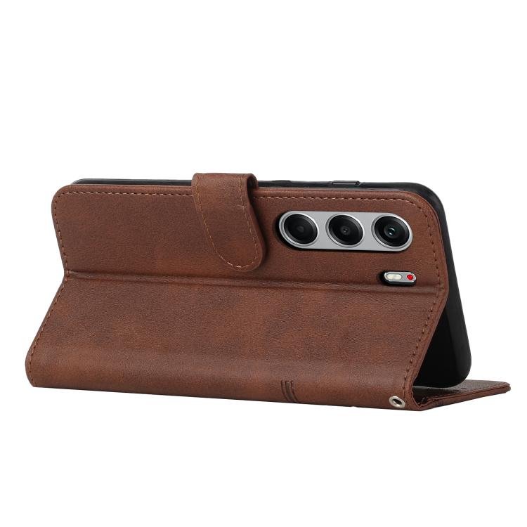For Tecno Camon 40 Pro 5G Stitching Calf Texture Buckle Leather Phone Case