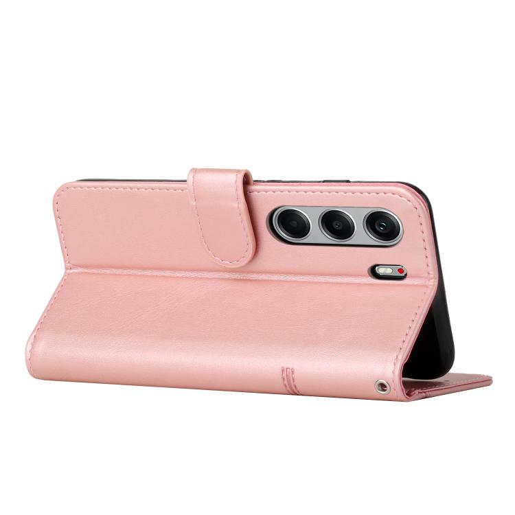 For Tecno Camon 40 Pro 5G Stitching Calf Texture Buckle Leather Phone Case