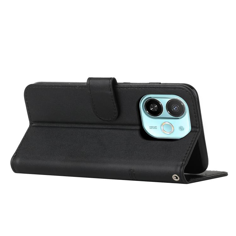 For Tecno Spark 30C 5G / Pop 9 5G Stitching Calf Texture Buckle Leather Phone Case