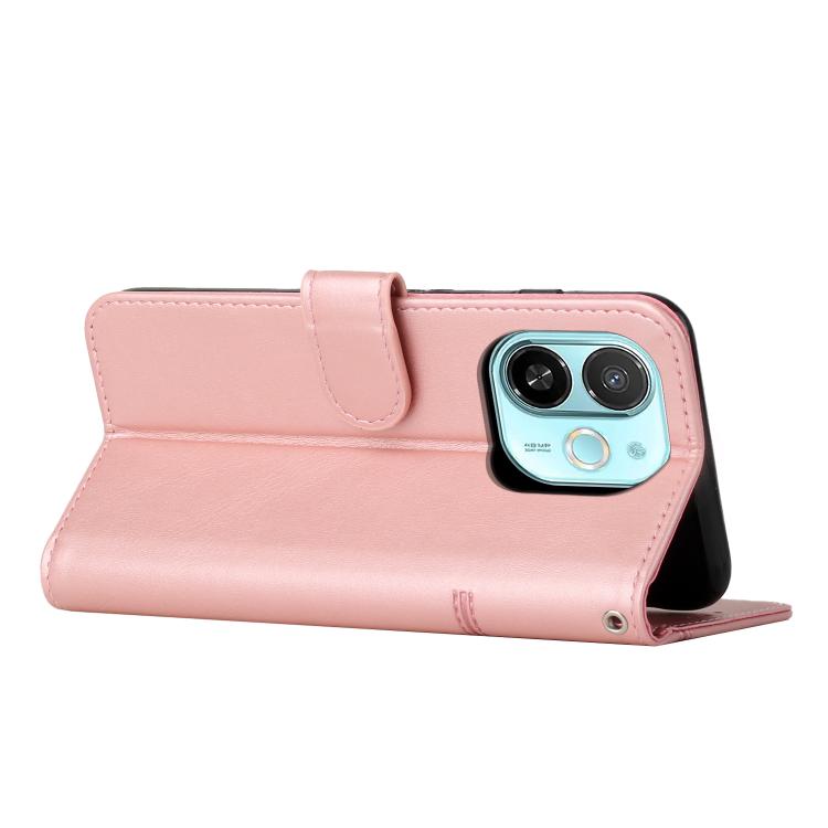 For Tecno Spark 30C 5G / Pop 9 5G Stitching Calf Texture Buckle Leather Phone Case