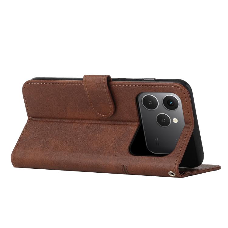For Tecno Spark 40 4G Stitching Calf Texture Buckle Leather Phone Case