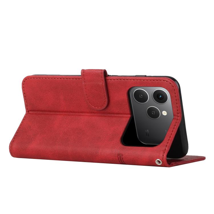 For Tecno Spark 40 4G Stitching Calf Texture Buckle Leather Phone Case