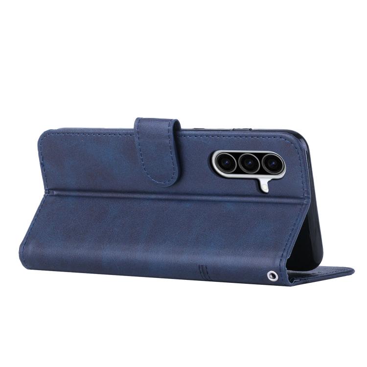 For Galaxy A27 5G Stitching Calf Texture Buckle Leather Phone Case