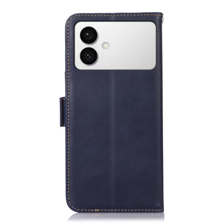 For Samsung Galaxy S26 Edge 5G Crazy Horse Top Layer Cowhide Leather Phone Case
