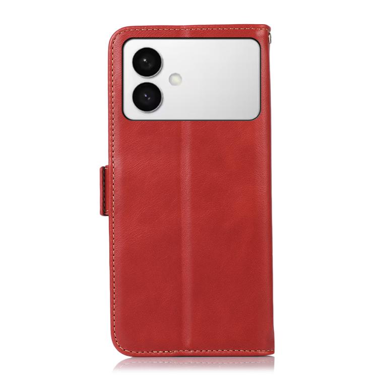 For Samsung Galaxy S26 Edge 5G Crazy Horse Top Layer Cowhide Leather Phone Case
