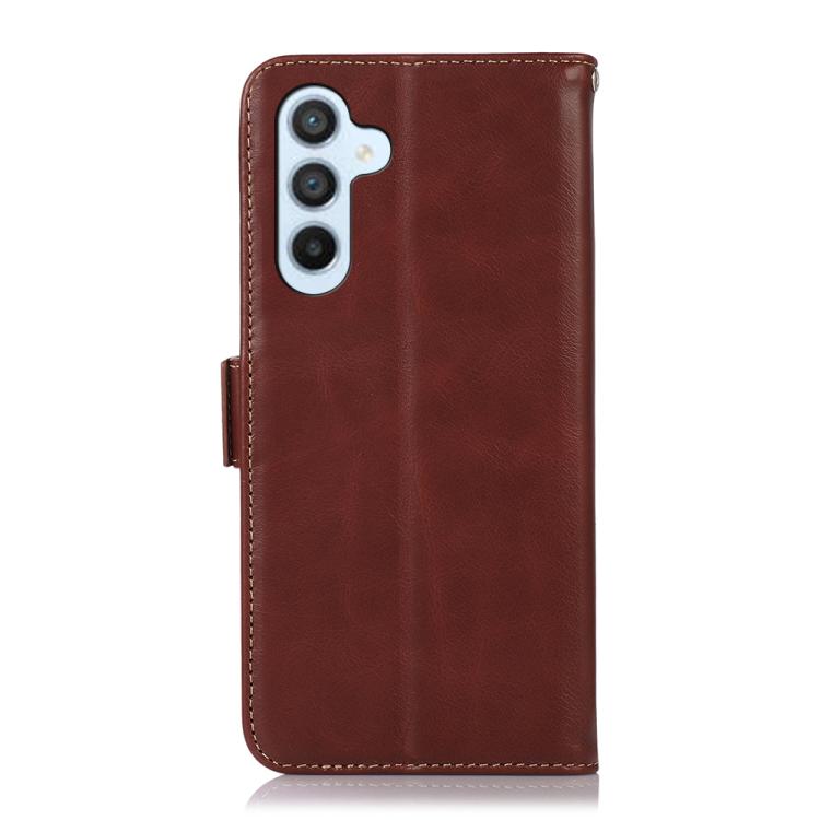 For Samsung Galaxy S26 5G Crazy Horse Top Layer Cowhide Leather Phone Case